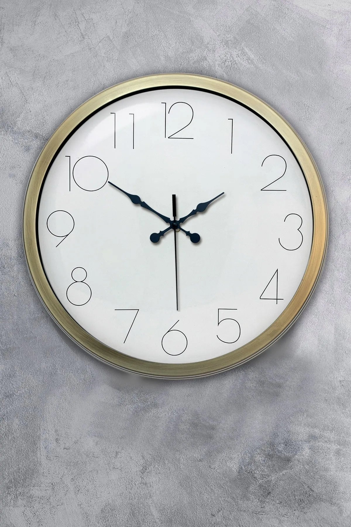 40 Cm Büyük Rakamlı Metal Duvar Saati