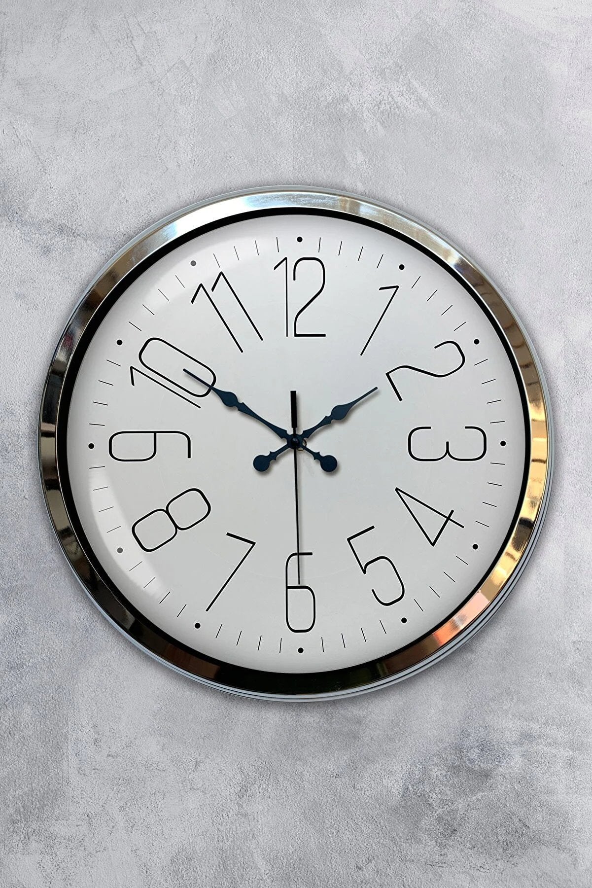 40 Cm Büyük Rakamlı Metal Duvar Saati
