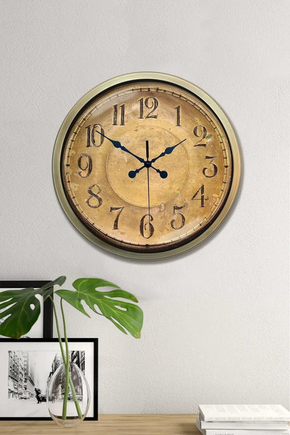40 Cm Eskitme Metal Duvar Saati