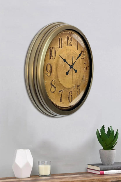 40 Cm Eskitme Metal Duvar Saati