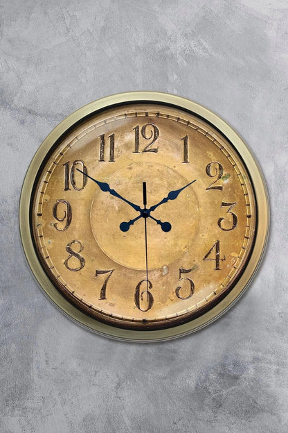 40 Cm Eskitme Metal Duvar Saati