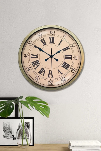 40 Cm Eskitme Metal Duvar Saati