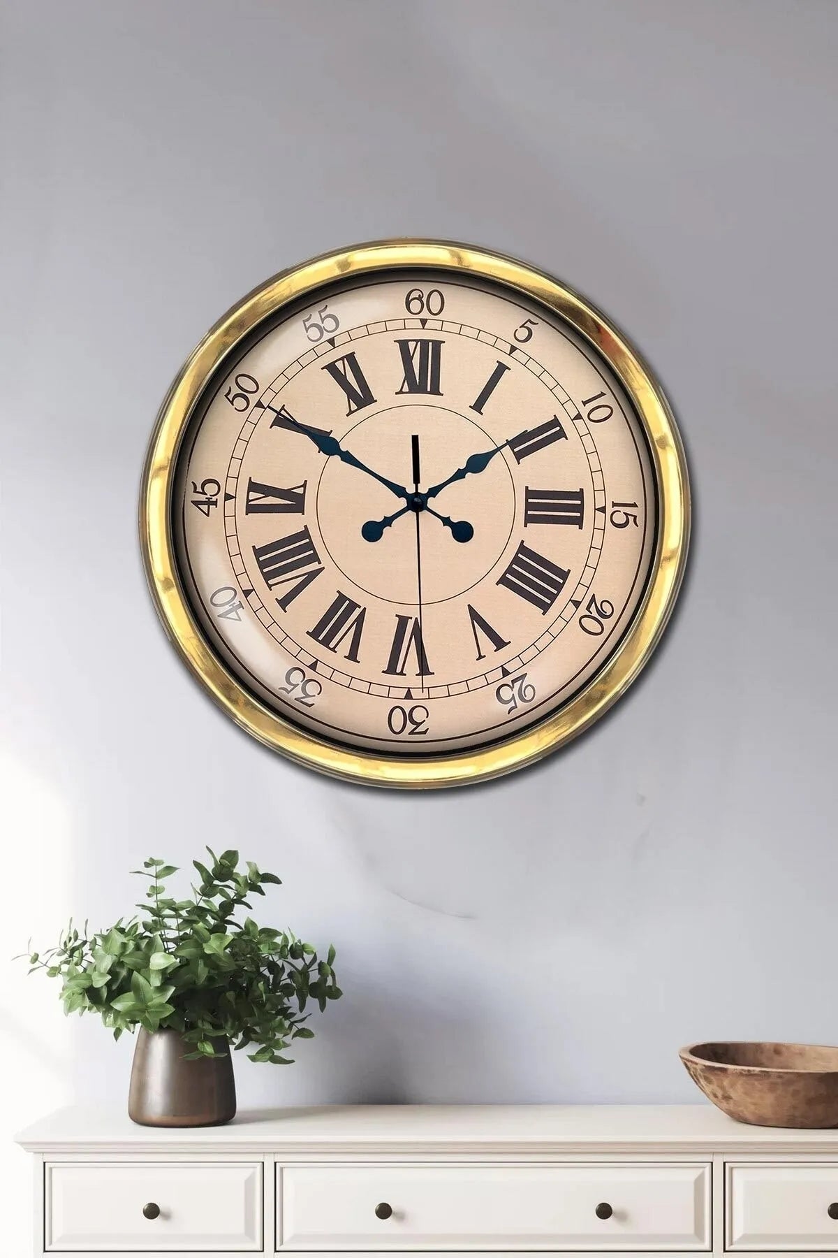 40 Cm Eskitme Metal Duvar Saati