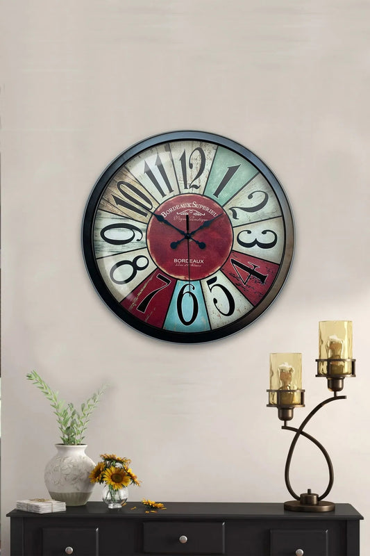 40 Cm Retro Metal Duvar Saati