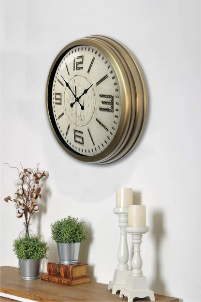 40 Cm Eskitme Metal Duvar Saati