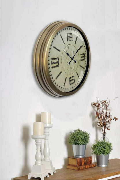 40 Cm Eskitme Metal Duvar Saati