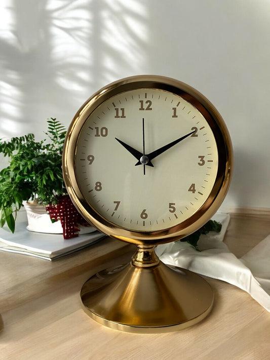 Metal Minimal Gold Masa Saati