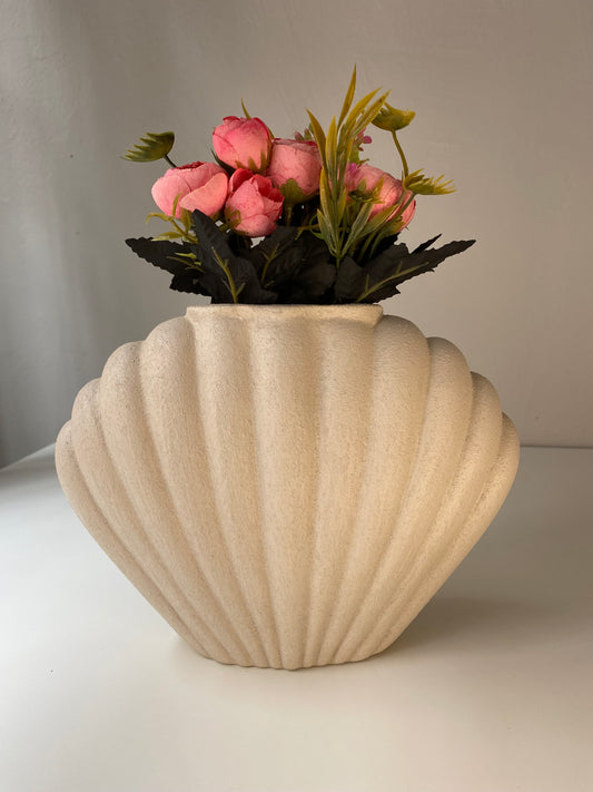 Seramik Deniz Kabuğu Model Vazo